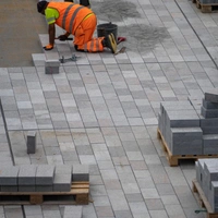 Professional paver installation